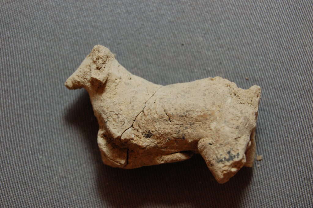 Animal figurine of the Assyrian period.