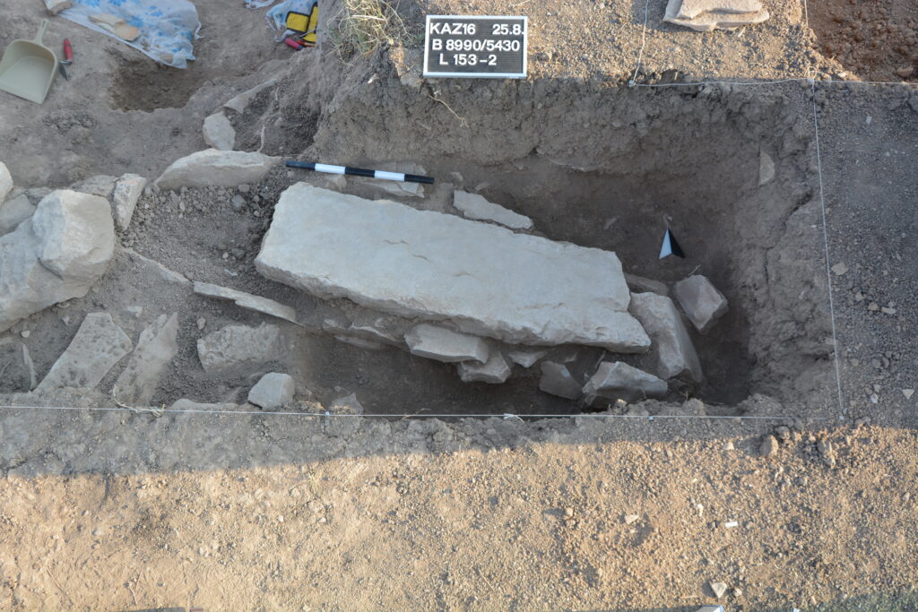 Islamic burial in stone-cist.