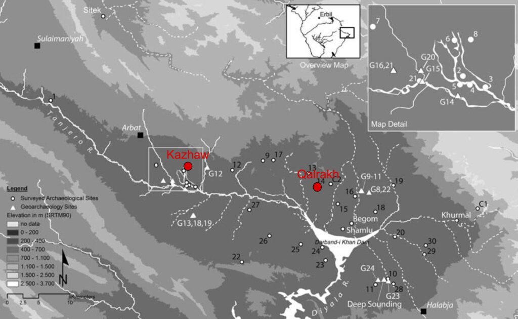 Map of the Shahrizor-Plain